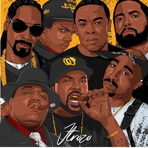 West Coast Legends | Hip hop artwork, Hip hop illustration, Hip hop art