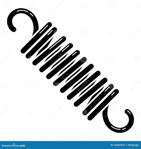 Car Hook Spring Icon, Simple Style Stock Vector - Illustration of ...