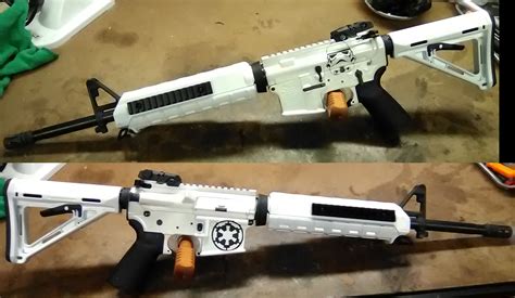 PSA AR-15 Build with a Stormtrooper Cerakote Paint Job : r/Firearms