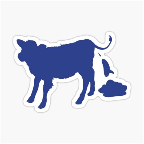 "cow pooping" Sticker for Sale by AlidaThea | Redbubble