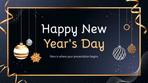 Happy New Year's Day | Google Slides and PowerPoint Template