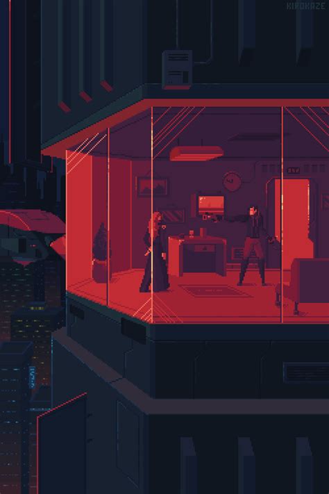 Red room - gif animation | Pixel art design, Cool pixel art, Pixel art