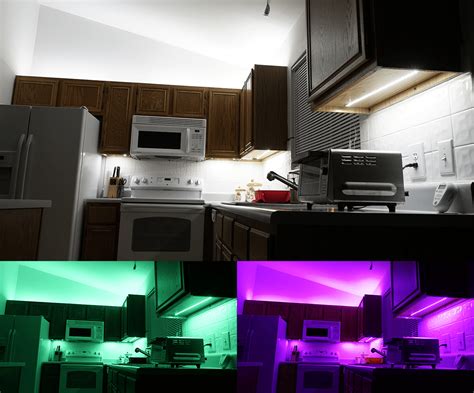 Installing Under Cabinet Led Strip Lighting Kitchen | Cabinets Matttroy