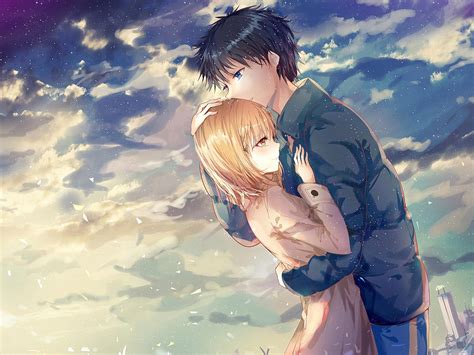 Anime Couple Hug Wallpapers - Top Free Anime Couple Hug Backgrounds ...