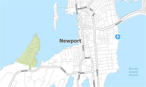 Newport Rhode Island Map - GIS Geography