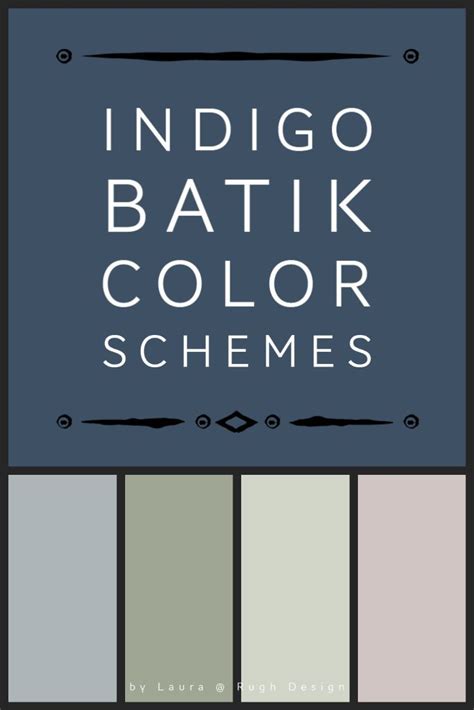 Indigo Batik coordinating colors and color schemes | Indigo batik ...