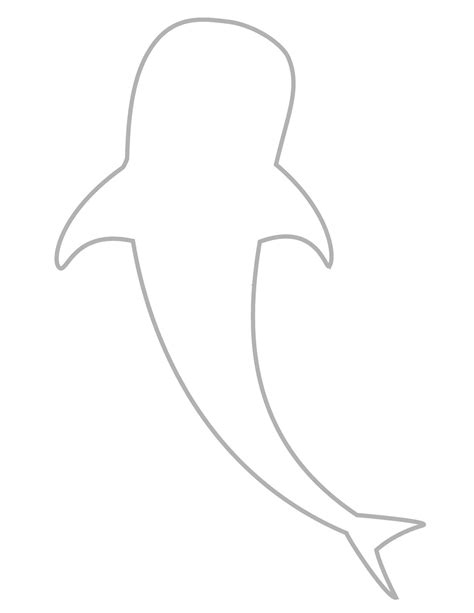 Whale Shark Line Art