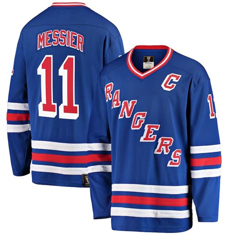 Men's New York Rangers Mark Messier Fanatics Branded Blue Premier ...