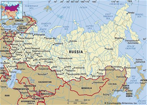 Map Of Russia Physical Features – The World Map