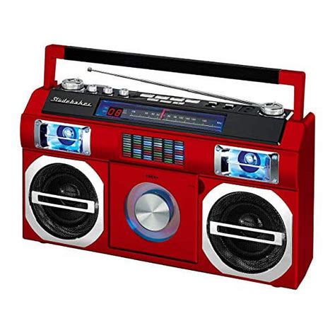 Studebaker Portable CD Player Boombox with Bluetooth, FM Radio, Battery ...