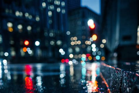 City Rain Blur Bokeh Effect, HD Photography, 4k Wallpapers, Images ...