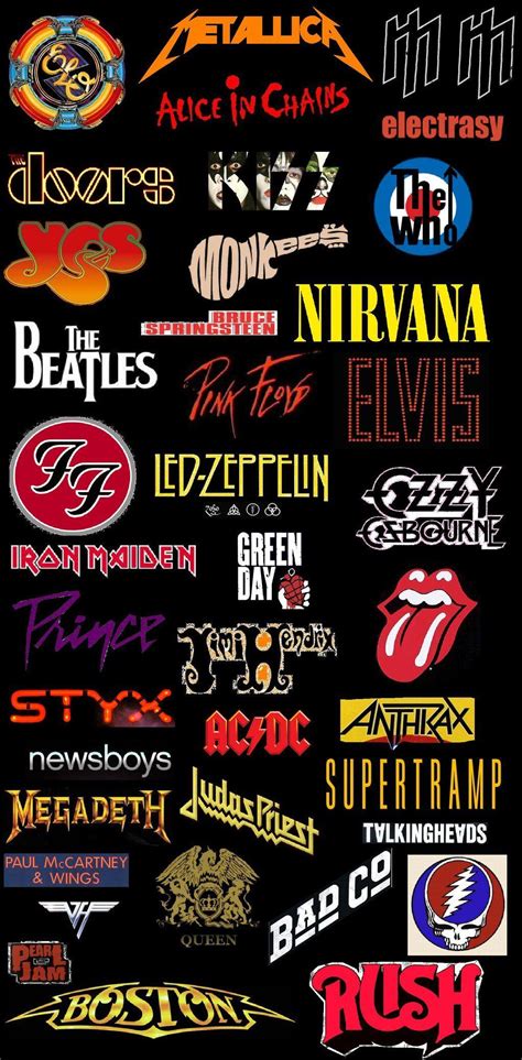 Rock Band Logos And Names