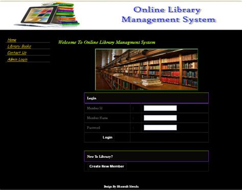 Online Library Management System in ASP.NET | SourceCodester