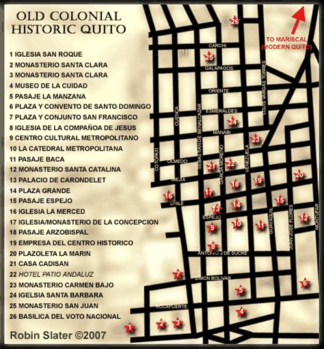 Quito Old Town Map - Map San Luis Obispo