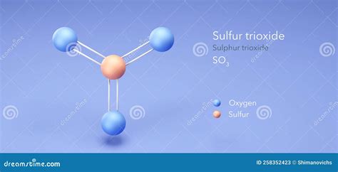 Sulfur Trioxide, Molecular Structures, Sulphur Trioxide, 3d Model ...