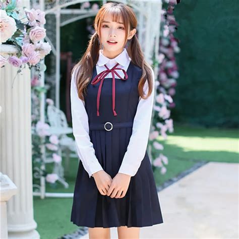 school dress girl uniform high school korean japanese school uniform ...