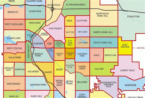 Best Neighborhoods In Denver Map - United States Map