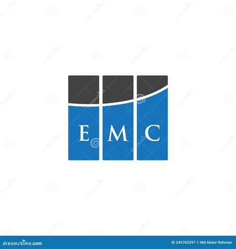 EMC Letter Logo Design On WHITE Background. EMC Creative Initials ...