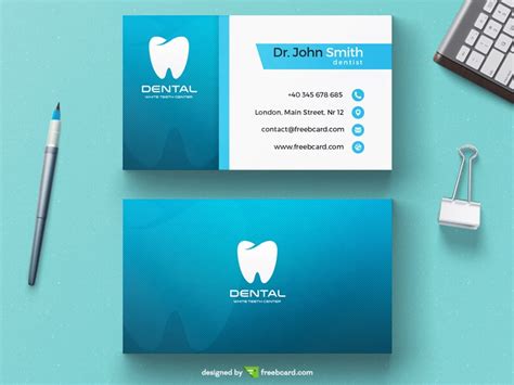 Dentist business card template | Freebcard