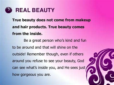 What is true beauty?