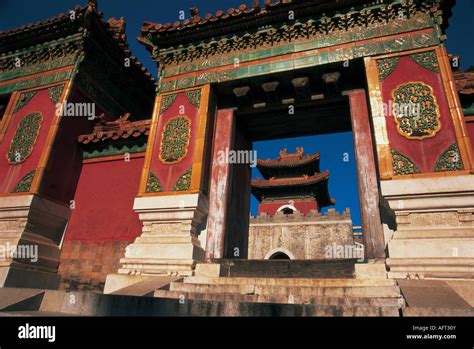 The Tomb of Cixi of the Qing Dynasty, east of Beijing. The tomb is a ...