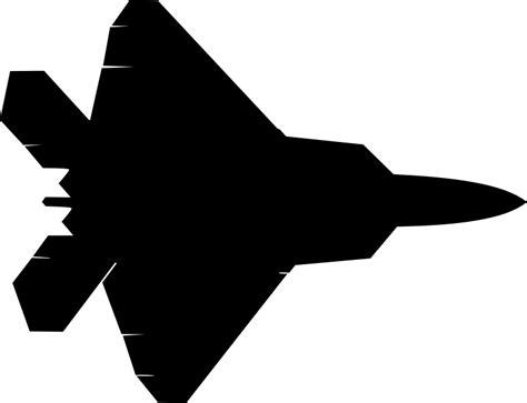 Clipart - Fighter Jet Silhouette 2