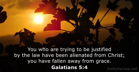 Galatians 5:4 - Bible verse - DailyVerses.net