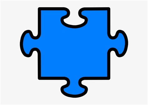 Autism Puzzle Piece Outline - Jigsaw Piece Clip Art Transparent PNG ...