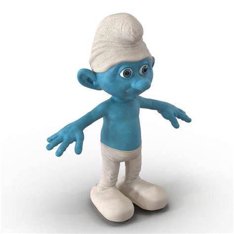 Smurf Rigged with Fur - 3d model | Best Of 3d Models