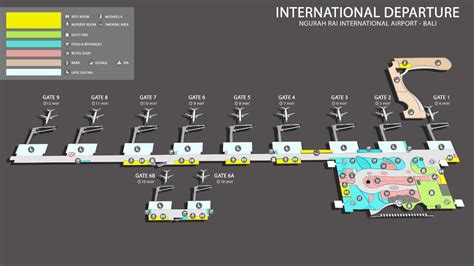 Ngurah Rai International Airport Map - Staci Doroteya