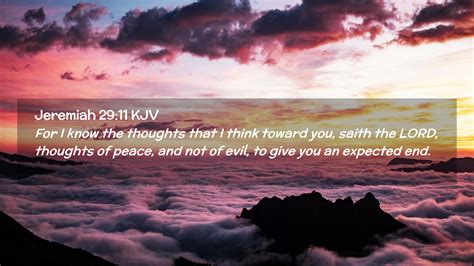 Jeremiah 29:11 KJV Desktop Wallpaper - For I know the thoughts that I ...