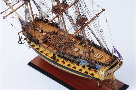 HMS Bellona Model Ship, wooden,historical,handcrafted,ready made,tall ...