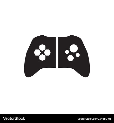 Joystick game controller logo design template Vector Image