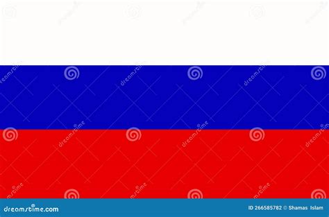 Russia Flag Design Vector stock vector. Illustration of global - 266585782