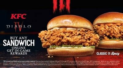 KFC Chicken Sandwiches Unlock Exclusive Diablo® IV In-Game Rewards for ...