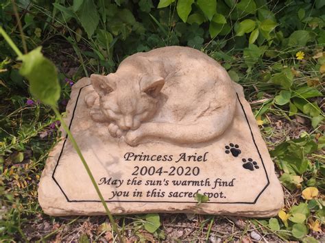 Cat Memorial Stone Personalized Cat Memorial Gift Cat Grave - Etsy UK