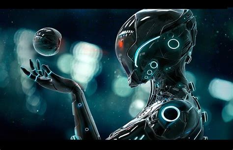 HD wallpaper: gray robot wallpaper screenshot, cyberpunk, digital art ...