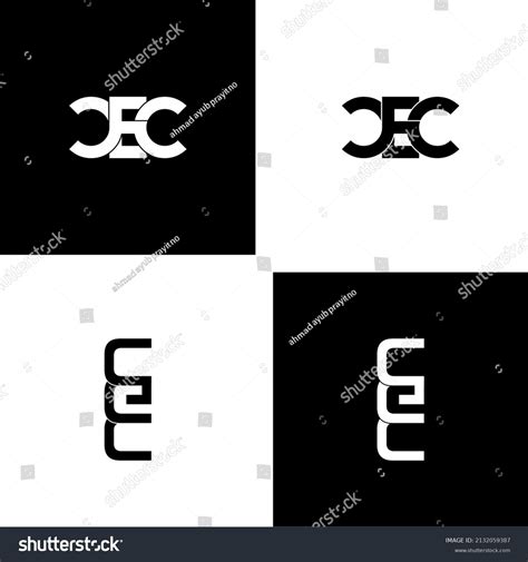 Cec Letter Initial Monogram Logo Design Stock Vector (Royalty Free ...