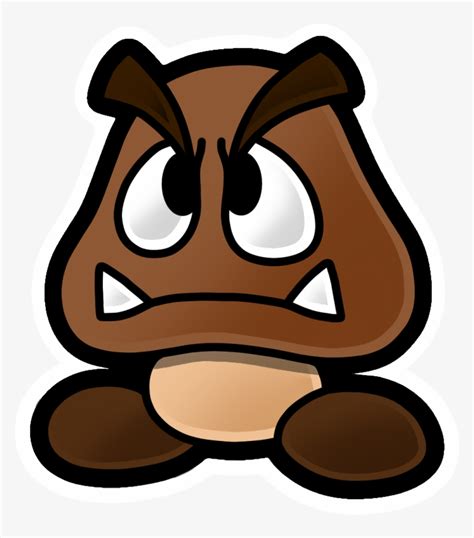 Paper Mario Goomba - Super Paper Mario Goomba Transparent PNG - 781x851 ...