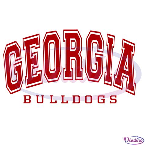 Georgia Bulldogs Football Svg, Georgia Bulldogs Logo Svg Digital File