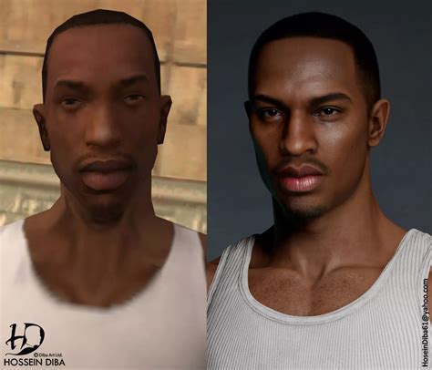 Artist turns old GTA characters into lifelike 3D models