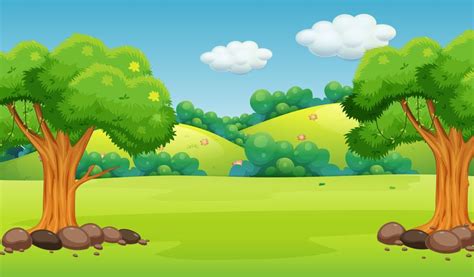 A flat nature background 432942 Vector Art at Vecteezy