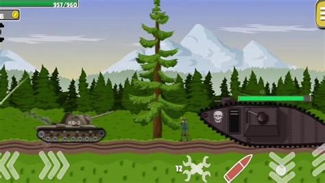 Tanks 2D: Tank Wars — spēlēt online par brīvu Yandex Games