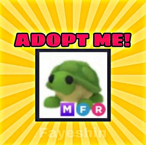 Adopt Me Legendary Mega Fly Ride Turtle MFR