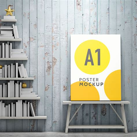 A1 Poster Mockup Free PSD — Free Mockup World