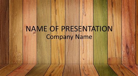 Wood Panels PowerPoint Template - Templateswise.com