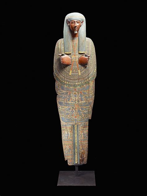 Ancient Egyptian sarcophagus lid, 1080-720 BC, from the Fondation ...