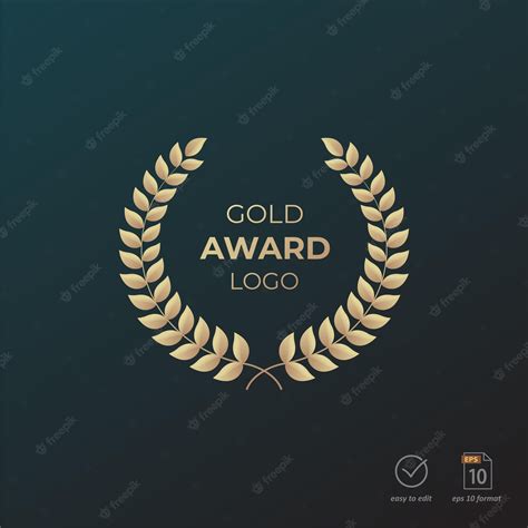 Premium Vector | Best award logo design