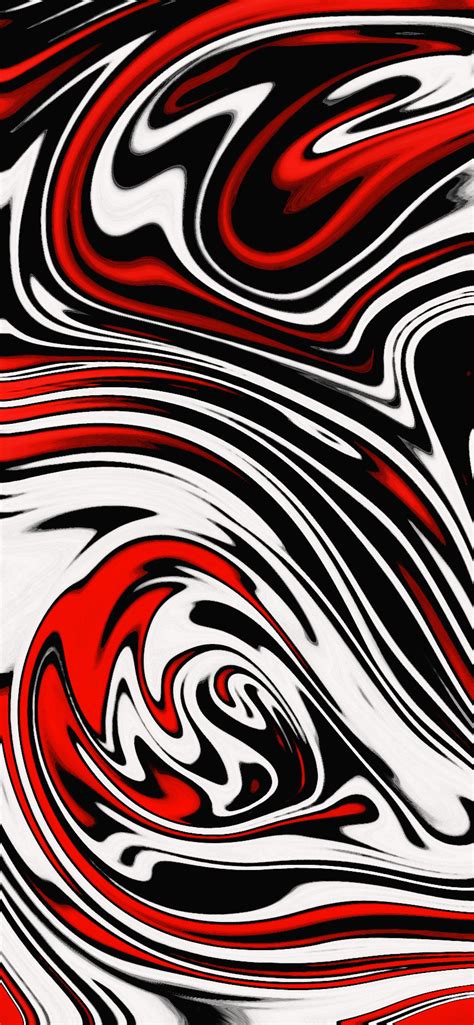 Red, White, & Black Swirled Cell Phone Wallpaper Digital - Etsy