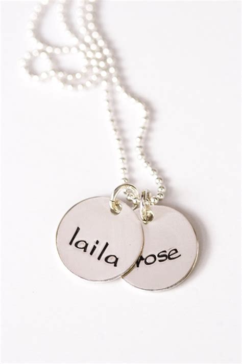 Kids Names Necklace Child Name Necklace New Mom Necklace